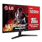 LG 32GN600-B - Monitor Gaming UltraGear 32 pulgadas, Panel VA: 2560x1440p, 16:9, 350 cd/m², 3000:1, 5ms (1ms MBR), 165 Hz, entradas: DP x1, HDMI x2, FreeSync Premium, Color Negro