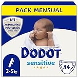 Dodot Pañales Bebé Sensitive Talla 1, 84 Pañales, [diapersNappyWeight], Nuestro n1 en Protección de la Piel